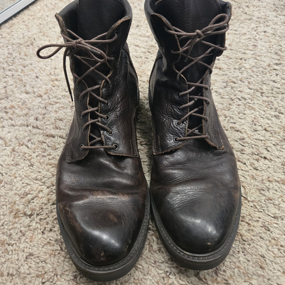 To Boot New York Men's Brown Leather Boots Size 11.5